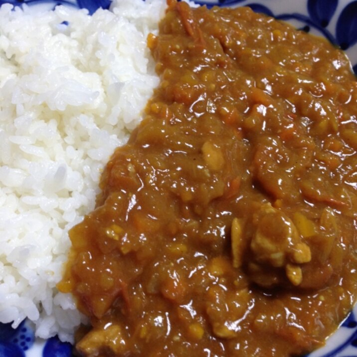 水なしで☆トマトチキンカレー！